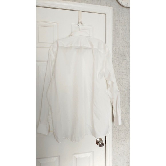 Michael Kors Non Iron Men's White Button Up Shirt 18,5 - Picture 5 of 5
